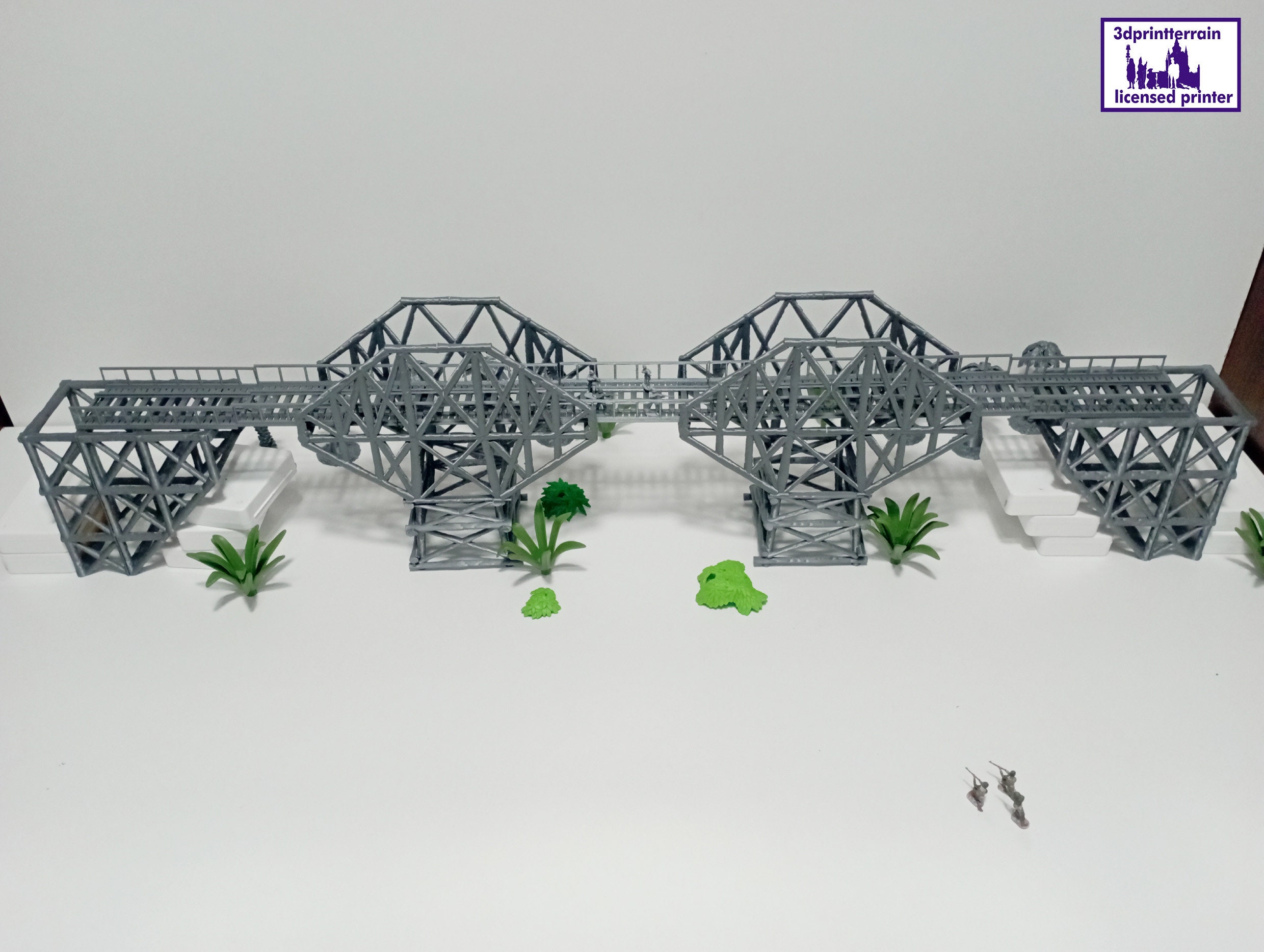 Pont Du River Kwai - Décoration 3D Pour Wargame - Terrain Bolt Action WWII01