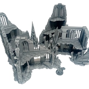 Bundle Corner Ruins - Tulipa Infested Planet, Tyranid Terrain, Alien Terrain, Sci- Fi Alien Scenery Terrain, 28mm/32mm Miniature Wargames