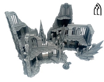 Bundle Corner Ruins - Tulipa Infested Planet,  Alien Terrain, Sci- Fi Alien Scenery Terrain, 28mm/32mm Miniature Wargames