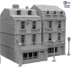 English Town Houses, Western Front WWII - 15mm, H0, 20mm, 28mm, 35mm, Historical, Dioramas