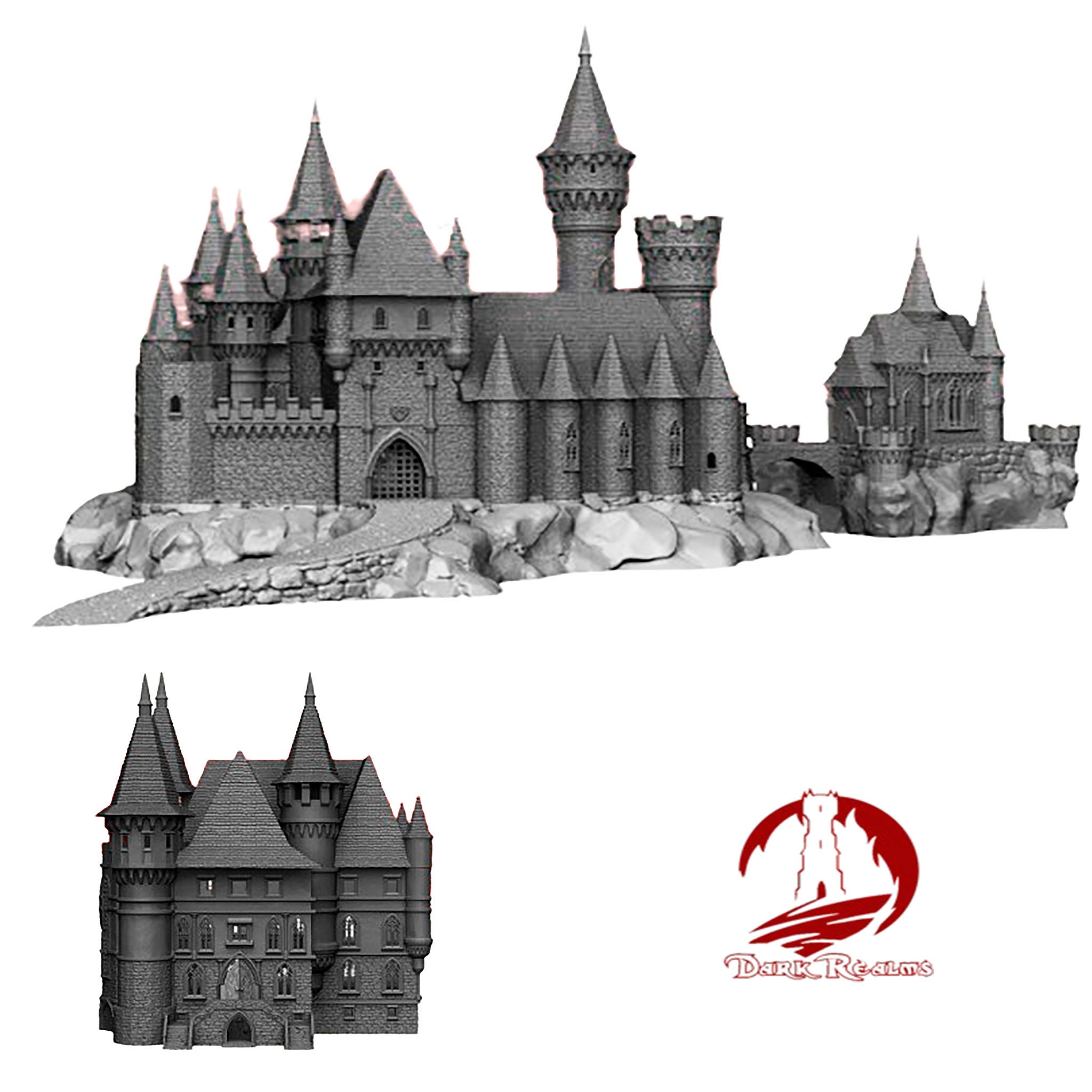 Castle Dracul, near the Vladistov - Transylvania Count Dracula Town, Vampire Town, Enchanted Town, Cursed Town, Dungeon and Dragons, DnD