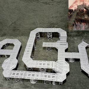 Andamios - Sector Mechanicus, Zona Mortails, Kill Team Terreno modular impreso en 3D, Manufactorium