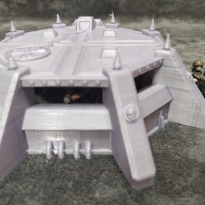 Modèle de terrain imprimé en 3D Bunker d'infanterie pour wargames de table, scénographie scifi de bunker, wargames miniatures de 28 mm, terrain imprimé en 3D image 8