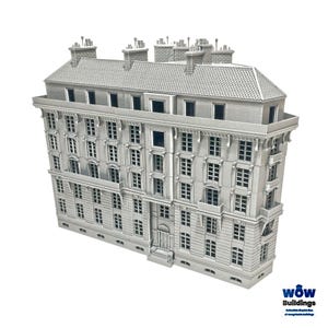 Champs Elysées Corner Building, Liberation of Paris - Western Front WWII - Available in 15mm, H0, 20mm, 28mm, 35mm, Historical, Dioramas