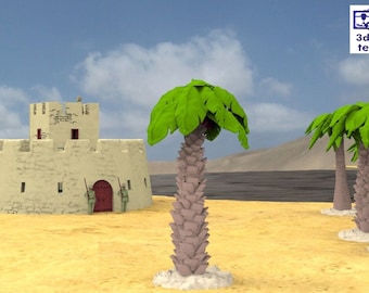 Nile Fort -  Colonial Period Europe North/South Africa Dioramas, Available in 15mm/H0/20mm/28mm/35mm, 3D Print Terrain, Najewitz Modellbau