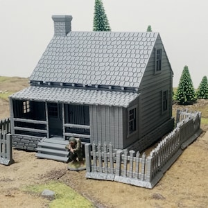 Meades Headquarter Gettysburg - American Civil War Diorama Model Gettysburg, Tabletop Terrain, 15mm, H0, 20mm, 28mm