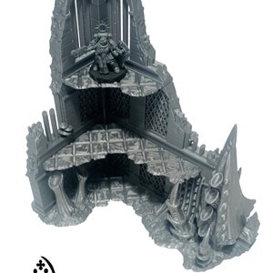 Corner Ruin B, 3 Story - Tulipa Infested Planet, Tyranid Terrain, Alien Terrain, Sci- Fi Alien Scenery Terrain, 28mm/32mm Miniature Wargames