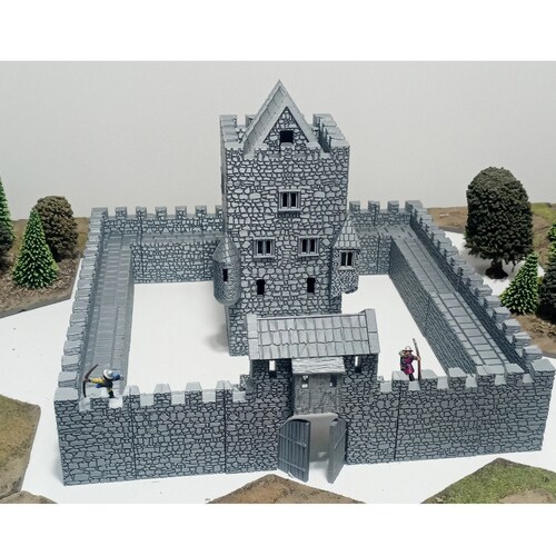 Tower House - Medieval Tabletop and Modeling, Diorama Model