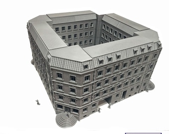 Berlin Houses, Western Front WWII - Available in 15mm/H0/20mm/28mm/35mm, 3DPrint Terrain, Tabletop Wargames, Historical Dioramas