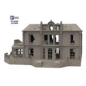 Hotel Hartenstein Destroyed Arnhem, The Netherlands, Battle of Arnhem, Western Front WWII - 15mm, H0, 20mm, 28mm, 35mm, Historical, Dioramas