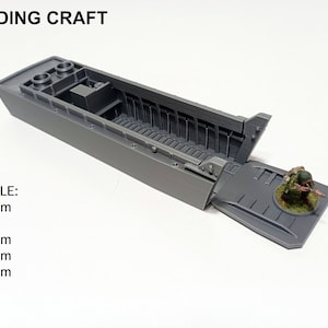 Landing craft  WWII. D-Day. Tabletop Terrain for Wargame 15-20-28mm