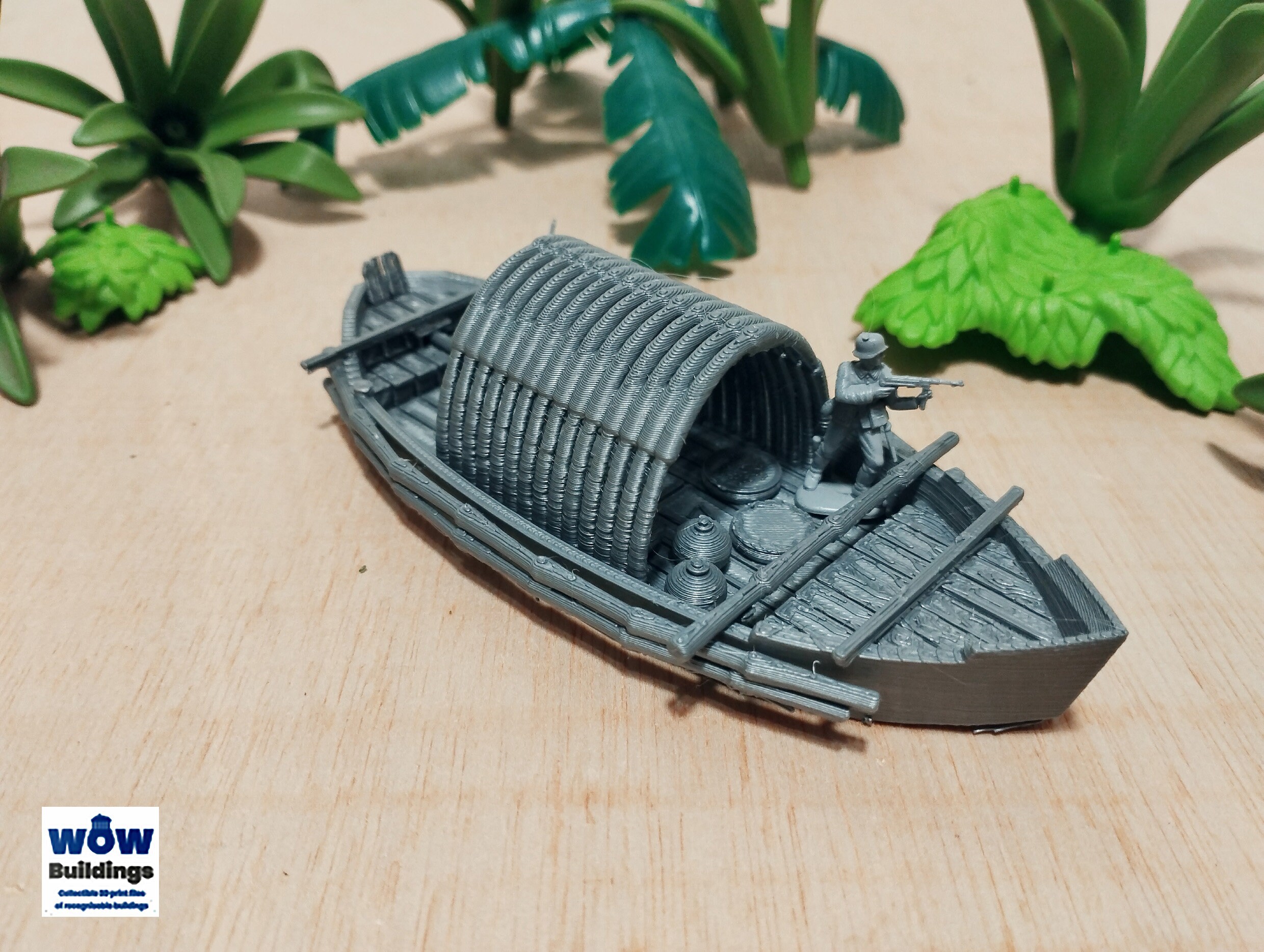 Sampan - Vietnam War, Available in 15mm/h0/20mm/28mm/35mm, 3D Printed ...