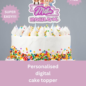 Roblox Mädchen digital Cake Topper