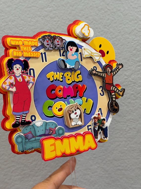Inspired 3D Cake topper Comfy Big Couch