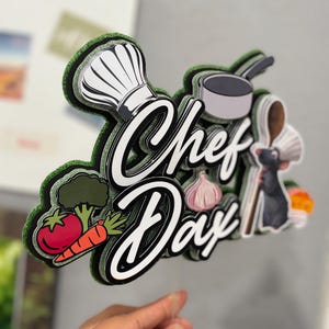 3D layer ratatouille Inspired cake topper