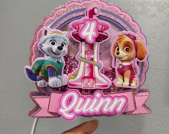 3D Cake topper Dog/ Paws