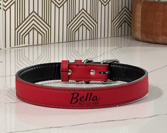 Personalized Dog Collar, Dog Collar Personalized, Custom Dog Collar, Engraved Dog Collar, Thick Dog Collar with Name, Dog Collar Girl Boy