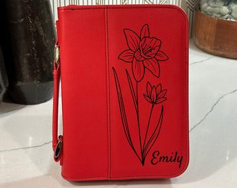 Leather Bible Cover, Engraved Bible Cover, Customized Book Cover, Monogrammed Bible Cover, Bible Case, Personalized Bible Case, Custom Cover