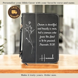 Custom Leather Bible Cover Engraved Bible Cover Custom Book Cover Religious Gift Custom Gift Leather Book Cover Gift For Her Christmas Gifts