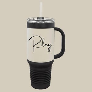Custom 40oz Engraved Leatherette Tumbler, Personalized Tumbler, Unique Housewarming and Anniversary Gifts, Leather Tumbler for Her