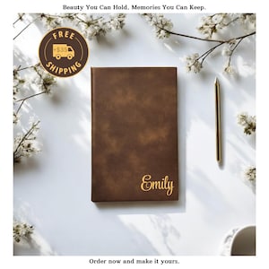 Custom Journal Engraved Leather Journal Custom Leather Journal Personalized Leather Journal Journal and Notebook Best Gifts For Her