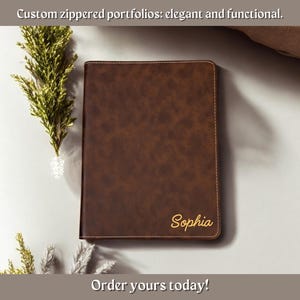 Custom Leather Padfolio, Personalized Leather Portfolio, Custom Refillable Portfolio, Leather journal, Corporate Gift, Gift for him