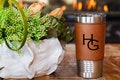 Personalized Tumbler, Engraved Tumbler, Custom Tumbler, Leatherette Tumbler, Leather Tumbler, Housewarming, Anniversary Gifts, Gifts for Him
