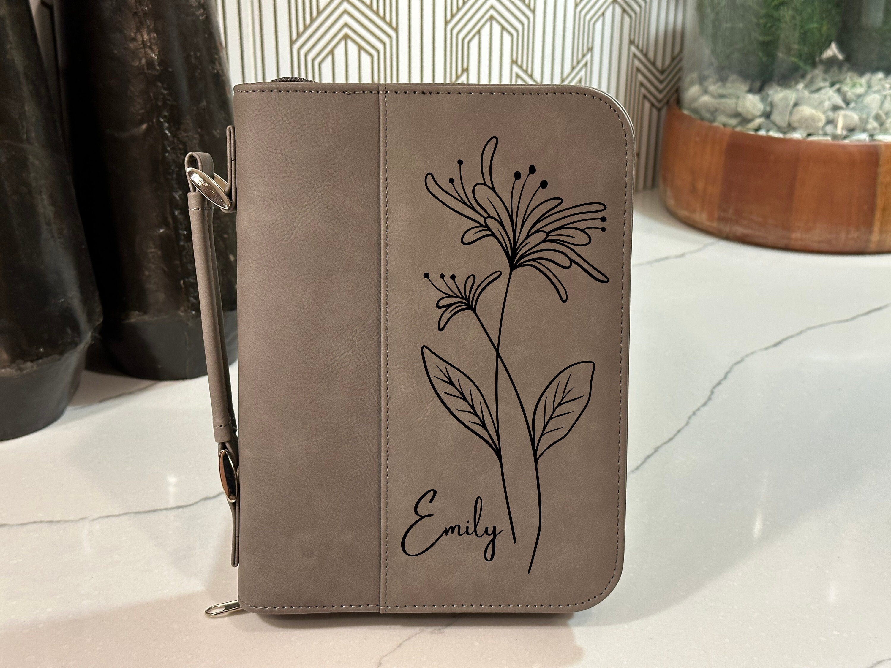 Leather Bible Cover, Engraved Bible Cover, Customized Book Cover, Monogrammed Bible Cover, Bible Case, Personalized Bible Case, Custom Cover