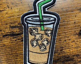 Vtg Patch COFFEE POT ~ Caffeine Lovers Jacket Patch Emblem C635 
