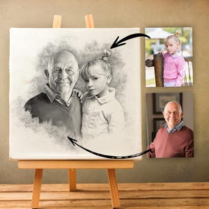 Voeg geliefde toe aan foto, herdenkingscadeau, combineer familiefoto's, verlies van vader of moeder, aangepast portret, digitale download, cadeau verloren geliefde toevoegen