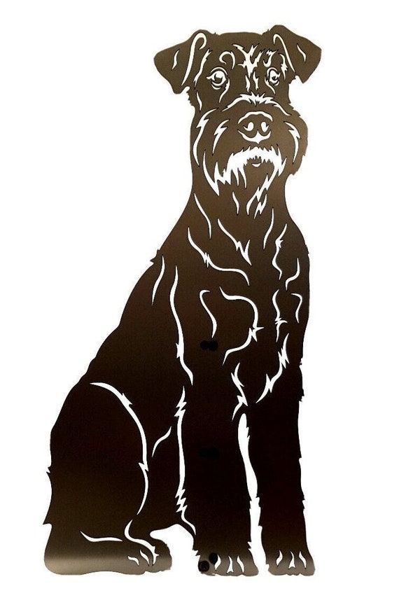 Figurine Airedale Terrier Rakso - Tête Branlante, 20,5 Cm, Déco Stable, Allemagne