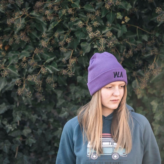 Beanie hat WLA, knitted, acrylic, unisex, one size, various colors