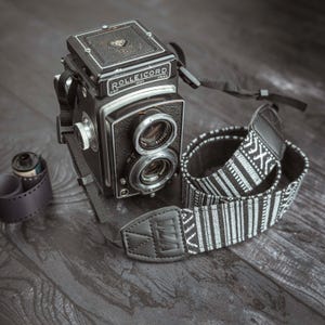Tracolla per fotocamera, tracolla vintage/ boho/ retrò, personalizzabile, Sony/ Canon, Nikon/ Olympus/ Pentax