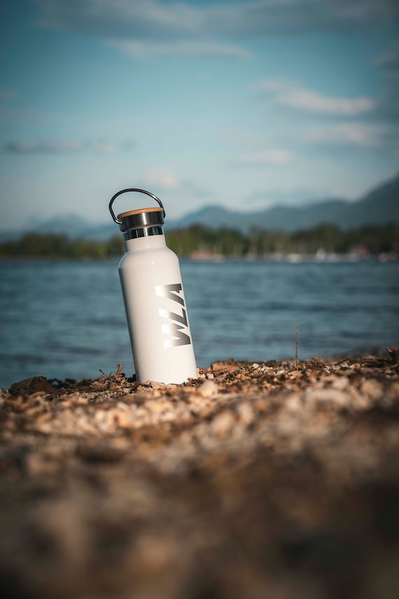 Drinking bottle, double-walled insulated bottle 500ml, white