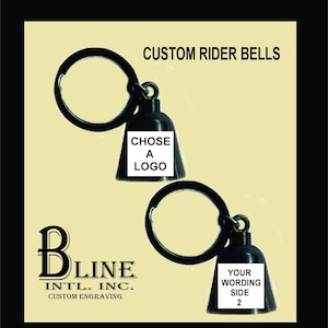 Rider bells, biker bells, gremlin bells, customized engraving