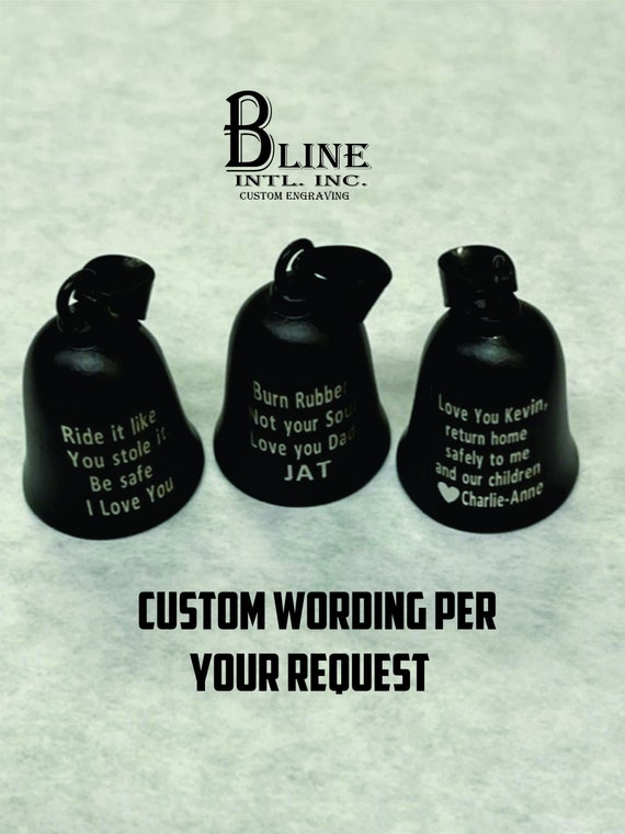 Biker Bell Gremlin Bell Motorcyle Bell Custom Engraved biker