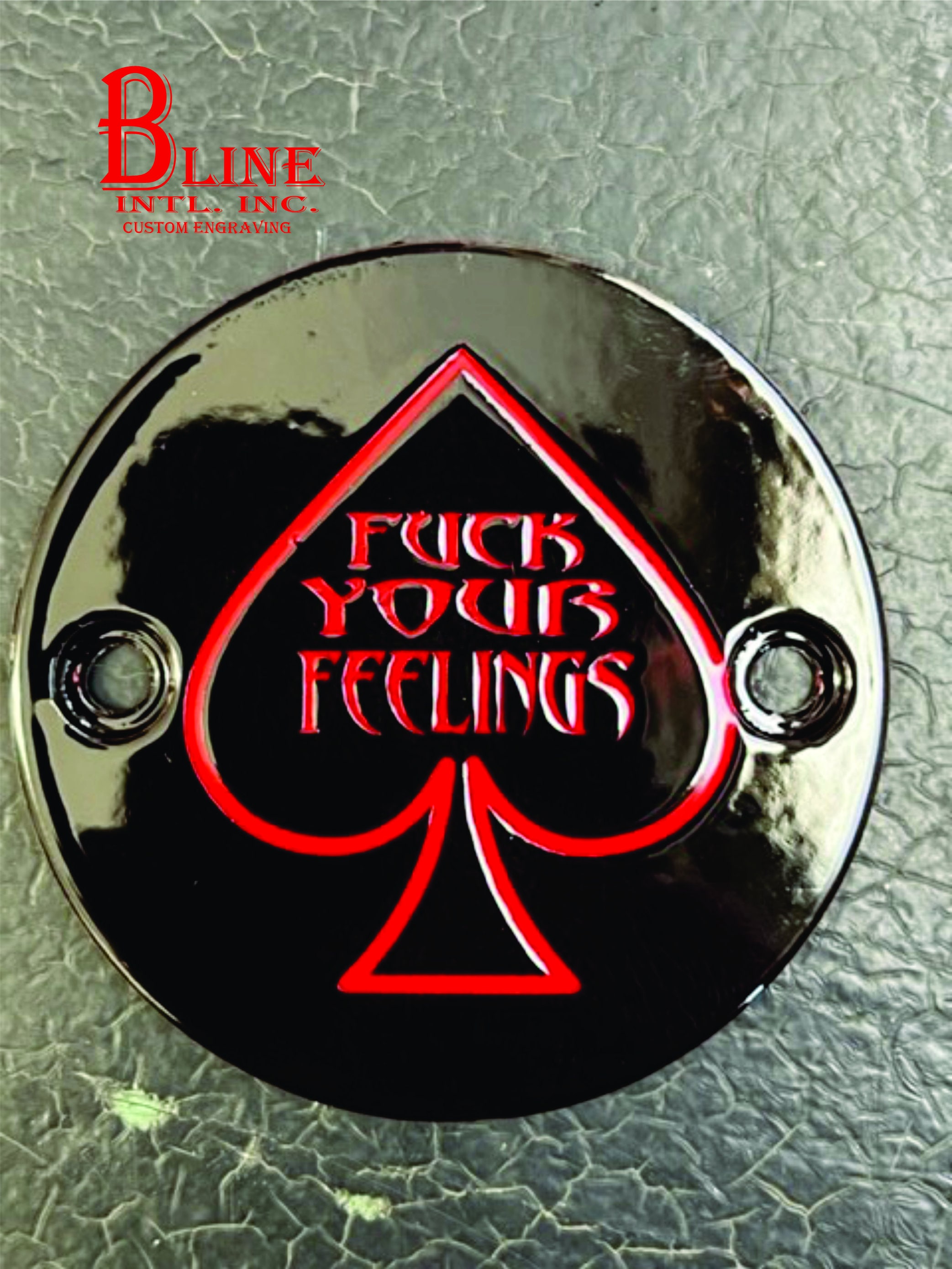 Harley Davidson Timer Cover Fuck Your Feelings Engraving - Etsy