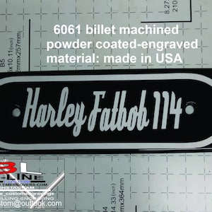 Harley Davidson Custom fatbob 114 air breather insert