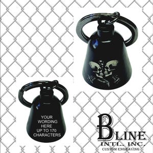 ride bell gremlin bell biker bell evil spirits bell custom engraved your wording