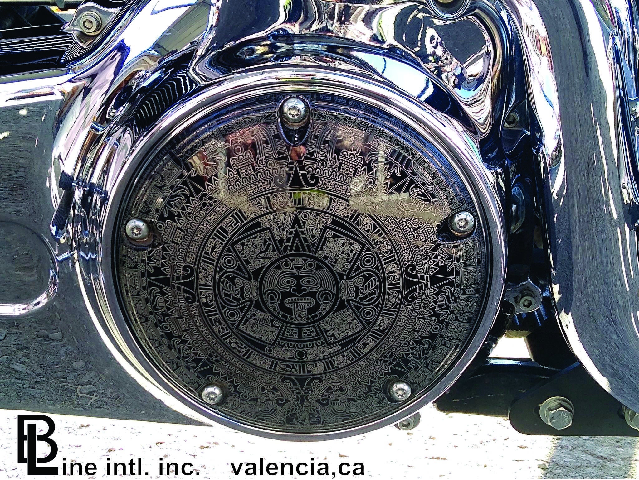 thumbnail image 2 of Chrome Clarity Derby Cover For Harley Road King, Electra Glide, Softail - 1999-2015 - 185mm 2 of 3