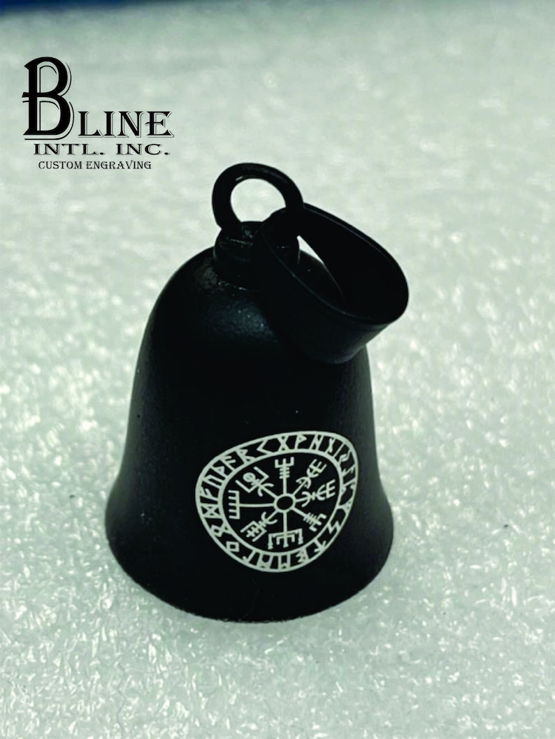 Vegvisir Biker Bell: Engraved Motorcycle Good Luck Charm - Etsy