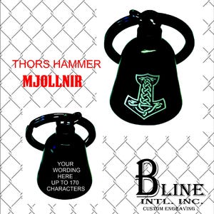 thors hammer Mjollnir, biker bell, gremlin bell, ride bell custom engraved
