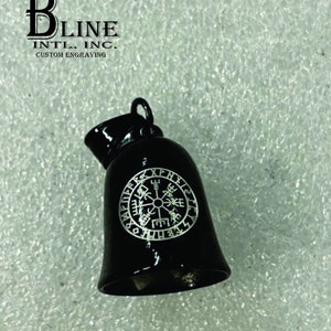 Vegisir nordic compass biker bell, protector bell,gremlin bell, custom bell,biker gift