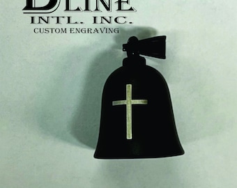 Holy Cross Gremlin Bell: Custom Engraved Biker Motorcycle Bell