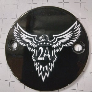 Harley Davidson Milwaukee 8 timer cover, 2nd amendment, made in usa
