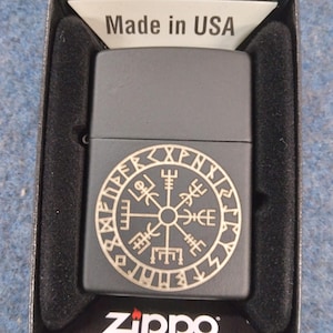 zippo vegvisir nordic calendar lighter custom engraved