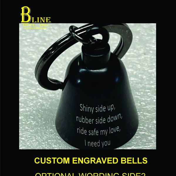 Custom biker bell, rider bell, protector bell, gremlin bell, good luck charm