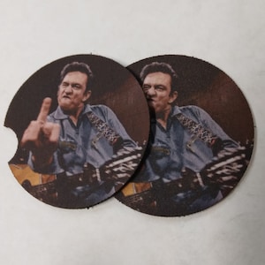 autoonderzetter johnny cash middelvinger set van 4 stuks