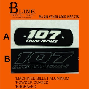 Harley 114 M8 Ventilator Air Cleaner Insert 107, milwaukee 8, custom