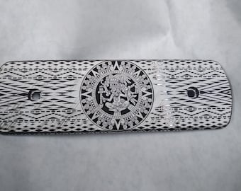 Harley 114 M8 Air Breather Insert: Aztec Engraving